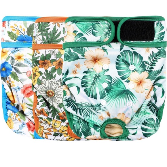 Langsprit Washable Female Dog Diapers (3 Pack) - Reusable Diaper XLarge - Picture 10 of 10